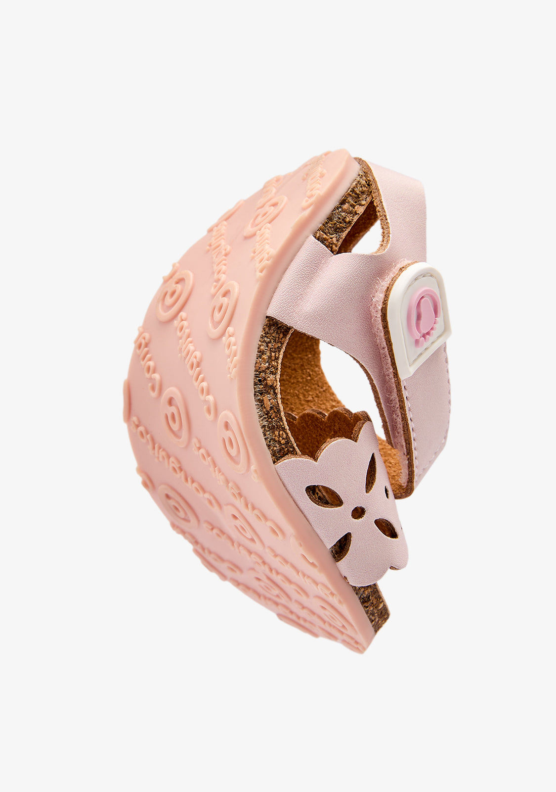 Pink Flower Cut Out Barefoot Sandals