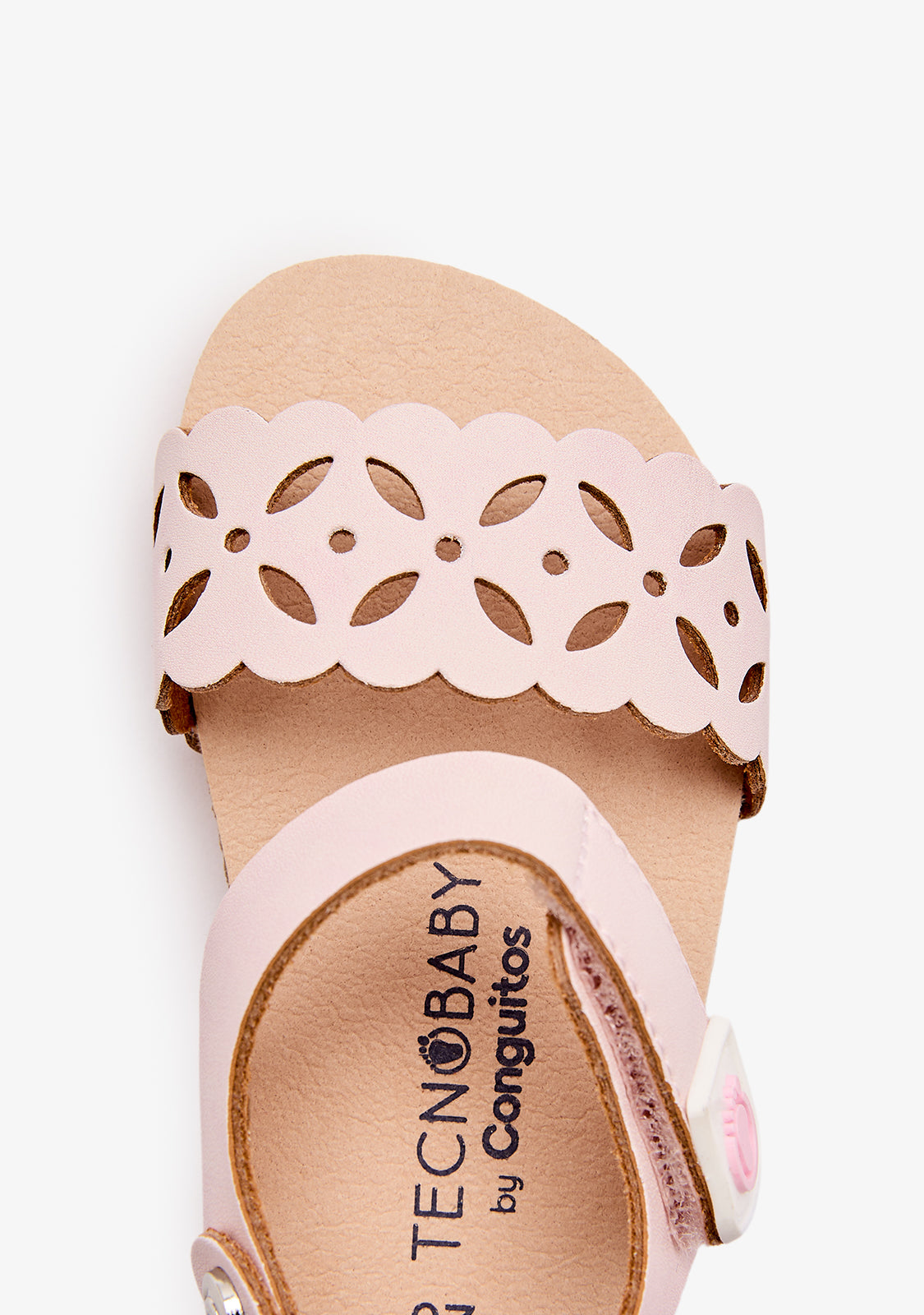 Pink Flower Cut Out Barefoot Sandals