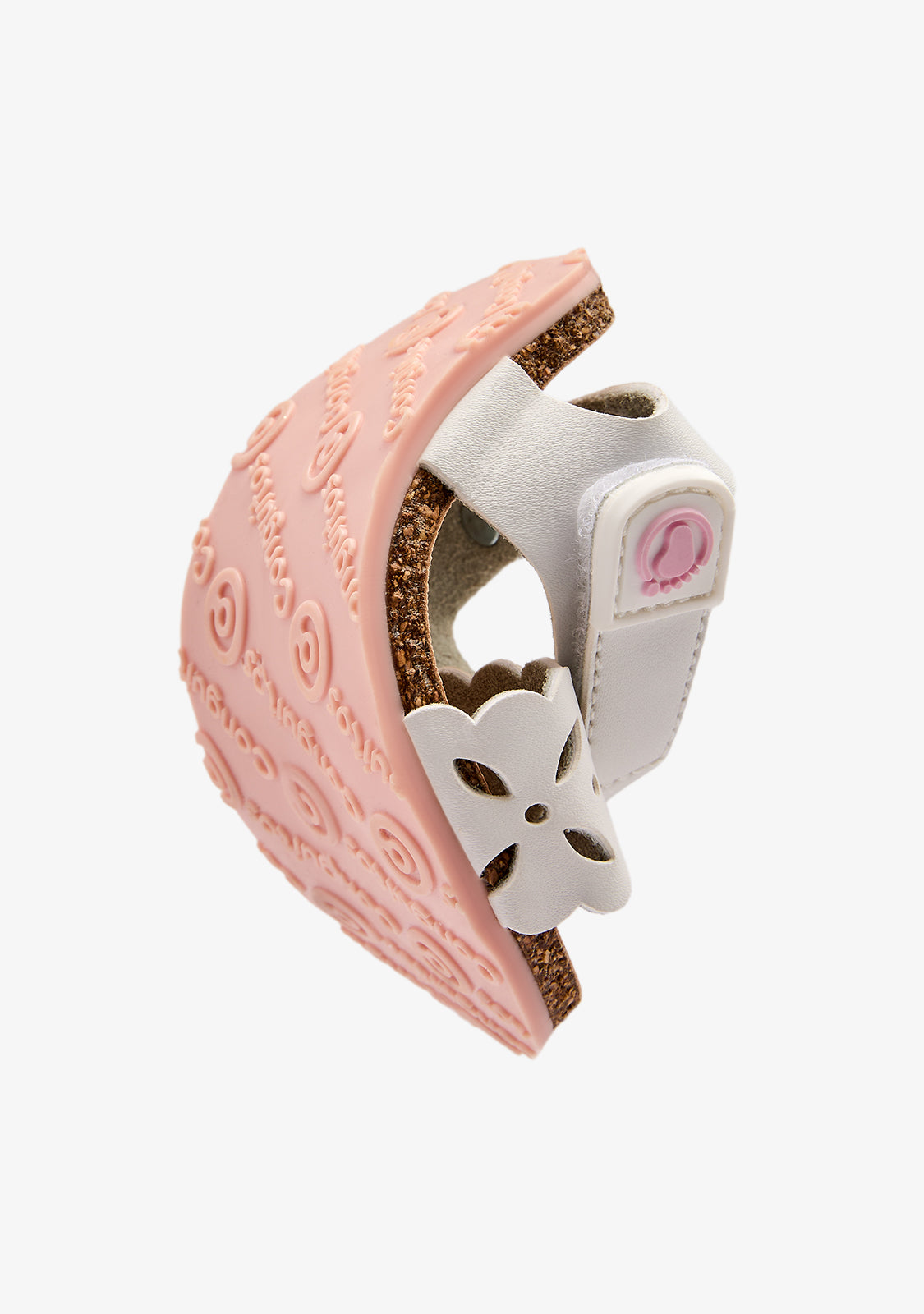 White Flower Cut Out Barefoot Sandals