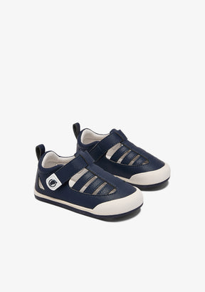 Sandali da neonato Barefoot blu navy