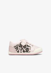 Tênis Barefoot Rosa Estampado Leopardo