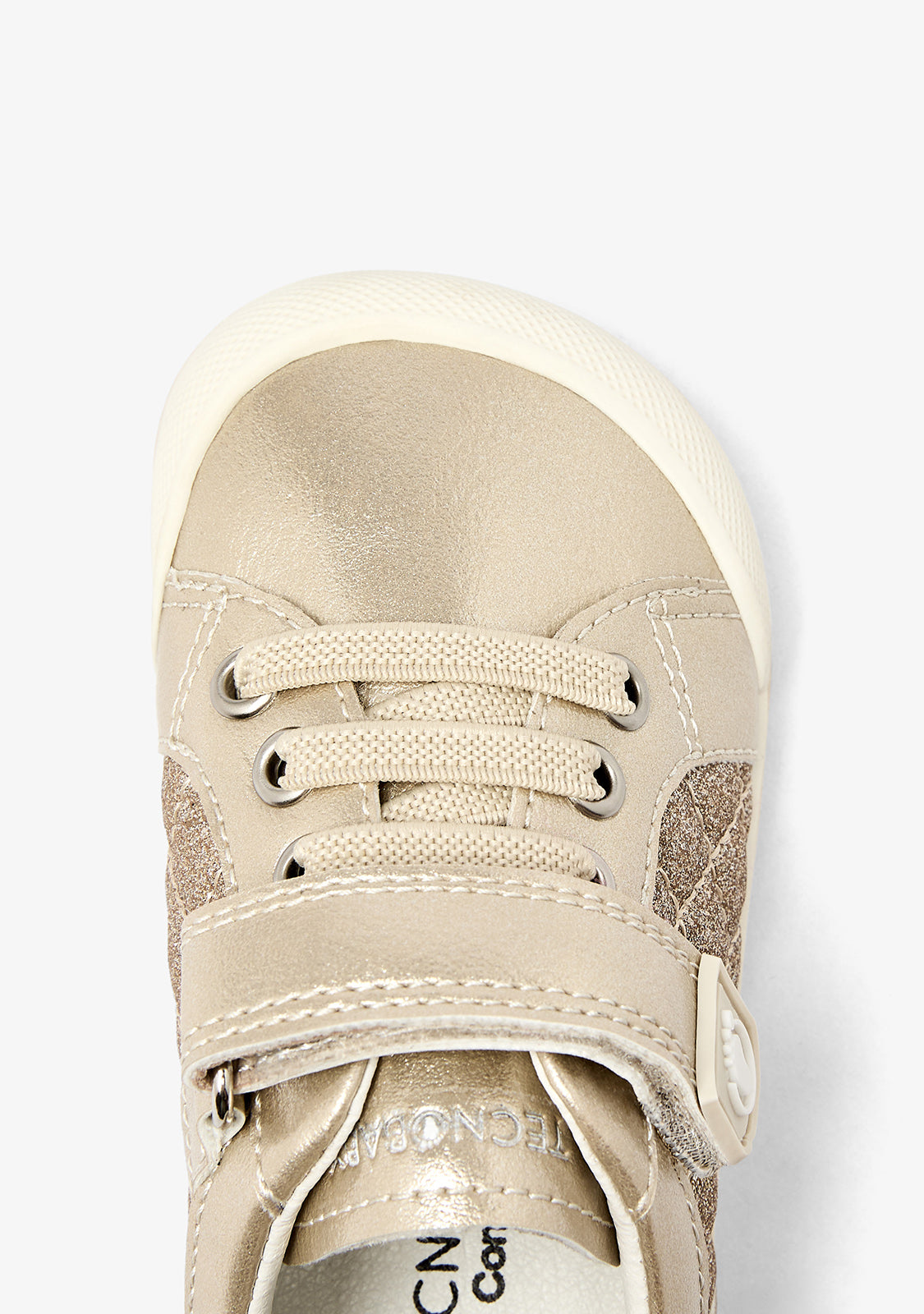 Gold Glitter Barefoot Sneakers