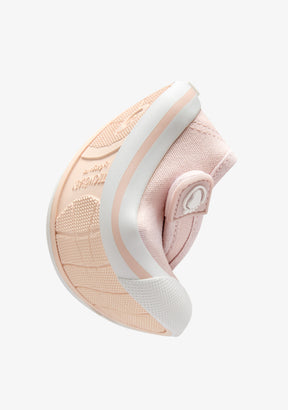Mary Jane barefoot in tela rosa con cinturino