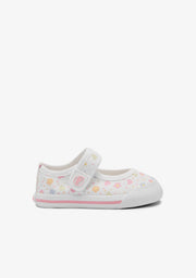 Merceditas Barefoot Lona Flores