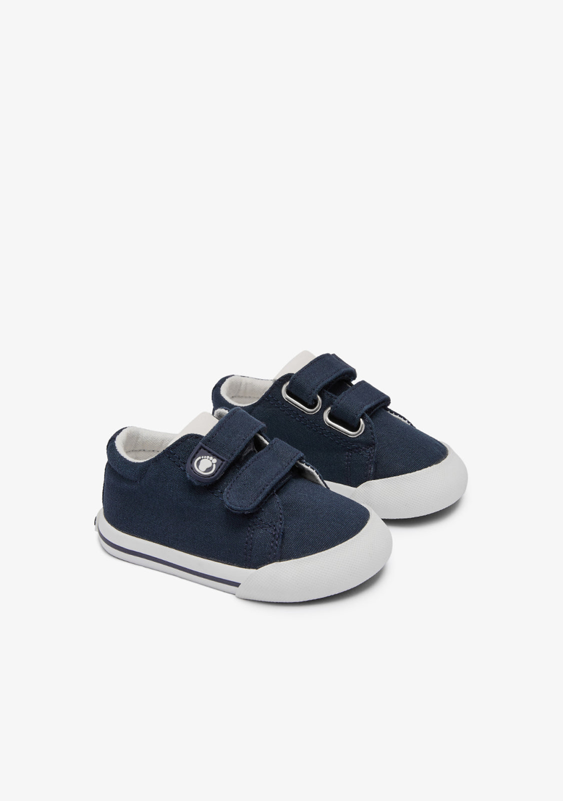 Baby Barefoot Sneakers Navy Blue Canvas