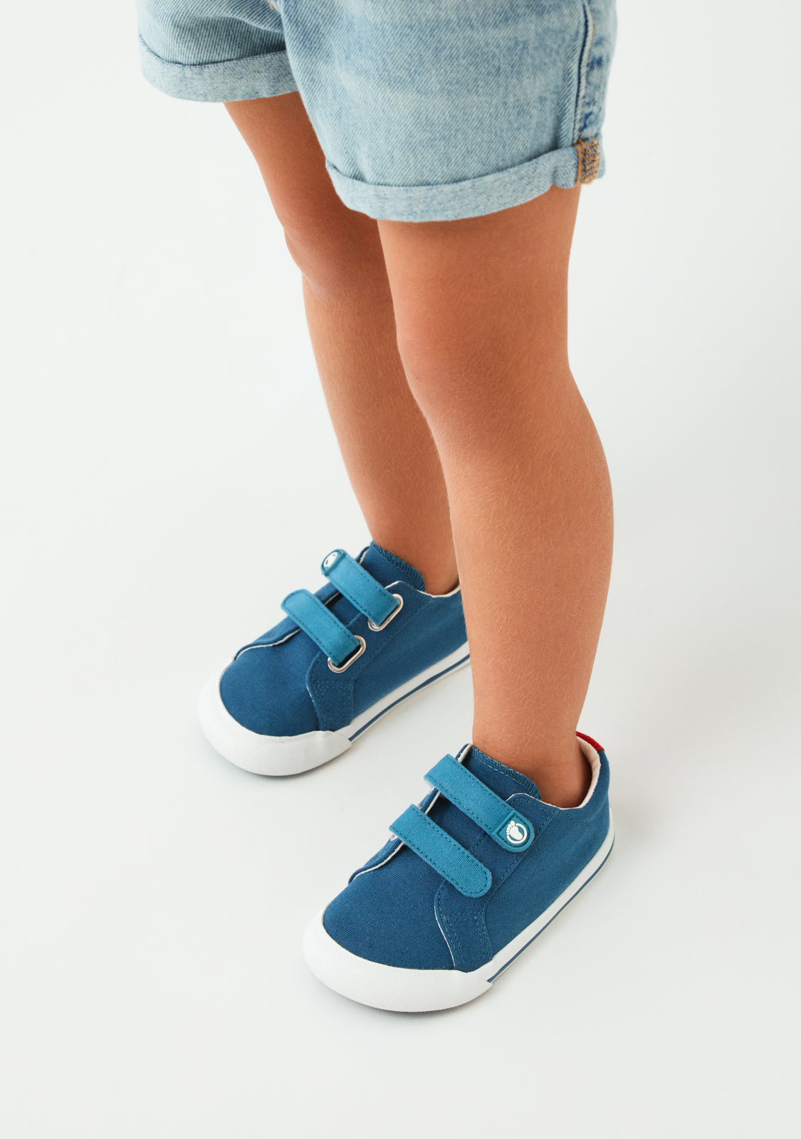 Blue Canvas Barefoot Sneakers
