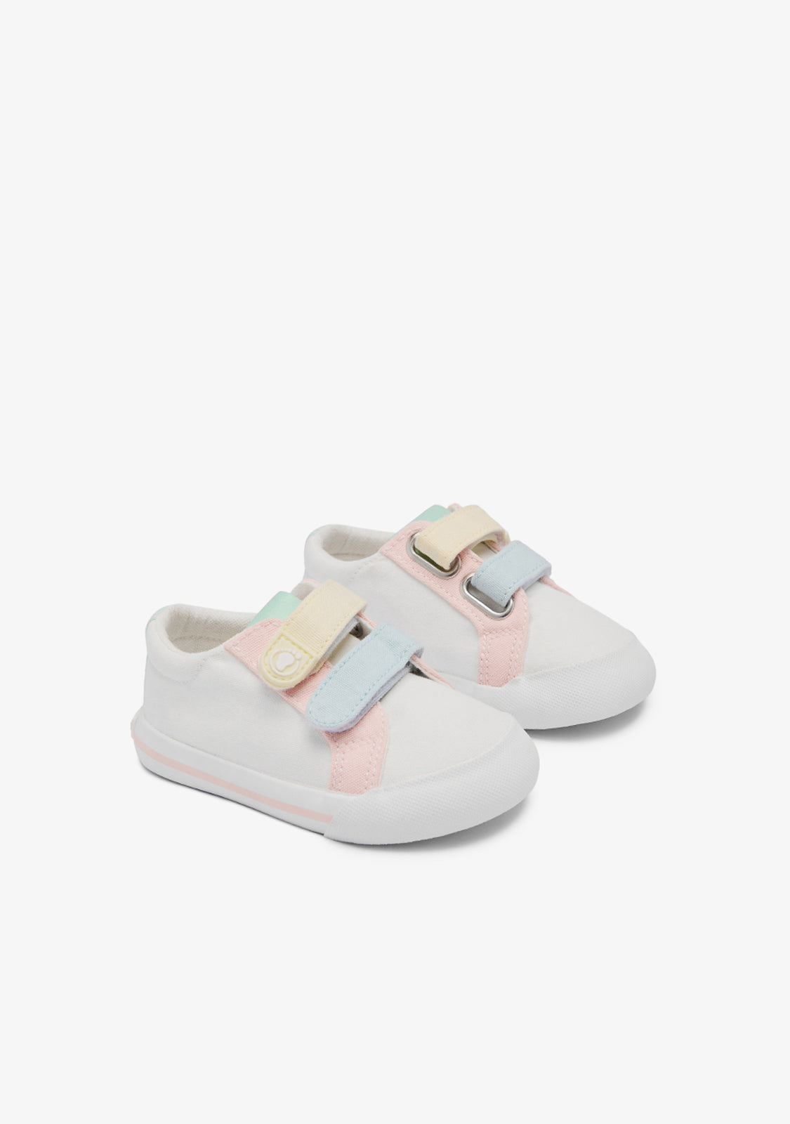 Zapatillas Barefoot Blancas Detalles Multicolor