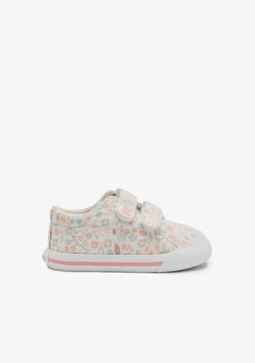 Baby-Barfußschuhe mit Blumenmuster