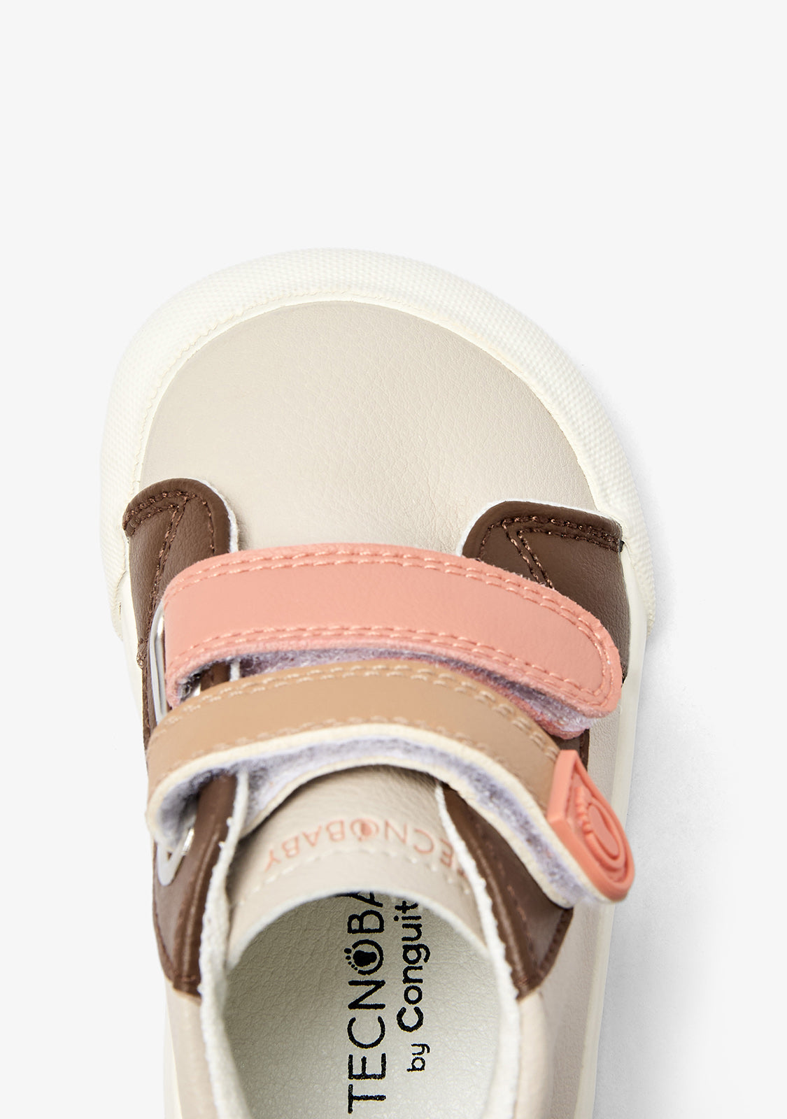 Barefoot High-Top Sneakers Beige Multicolor