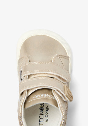 Zapatillas altas barefoot Doradas