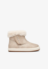 Botas barefoot bege com pelo