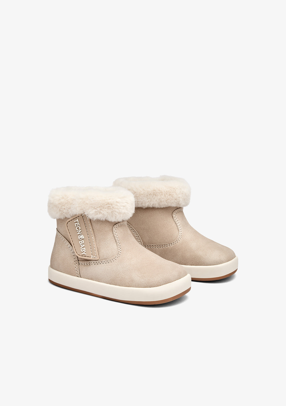 Botas barefoot bege com pelo