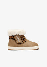 Botas Barefoot Marrón Leopardo de Pelo