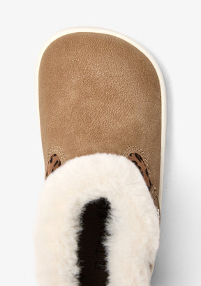 Botas Barefoot Marrón Leopardo de Pelo