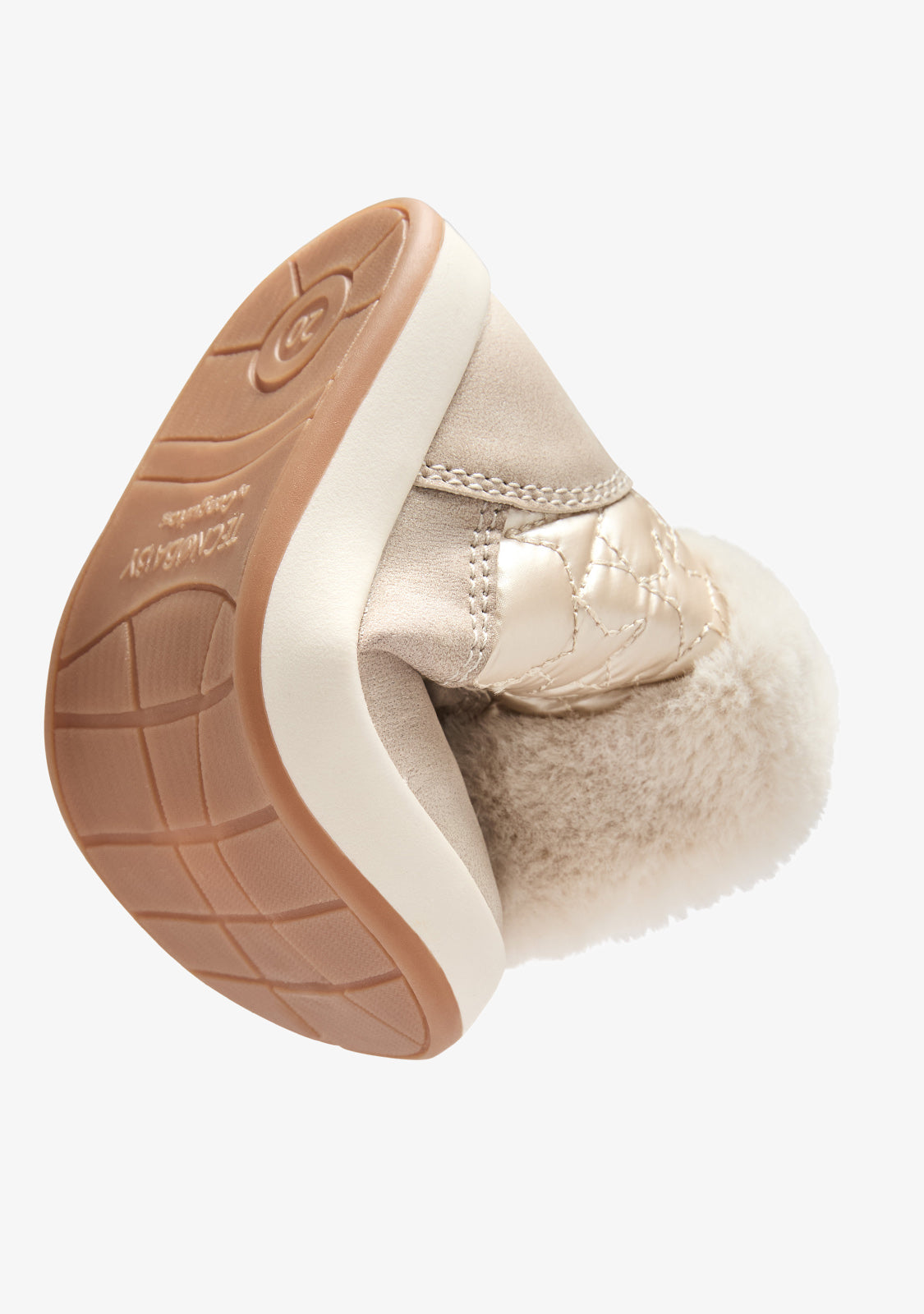 Botas barefoot bege com pelo e estrelas