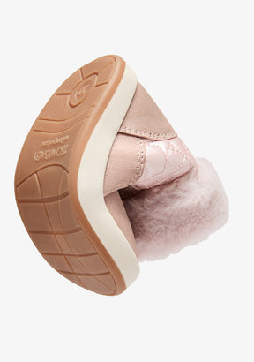 Botas barefoot cor-de-rosa com pelo