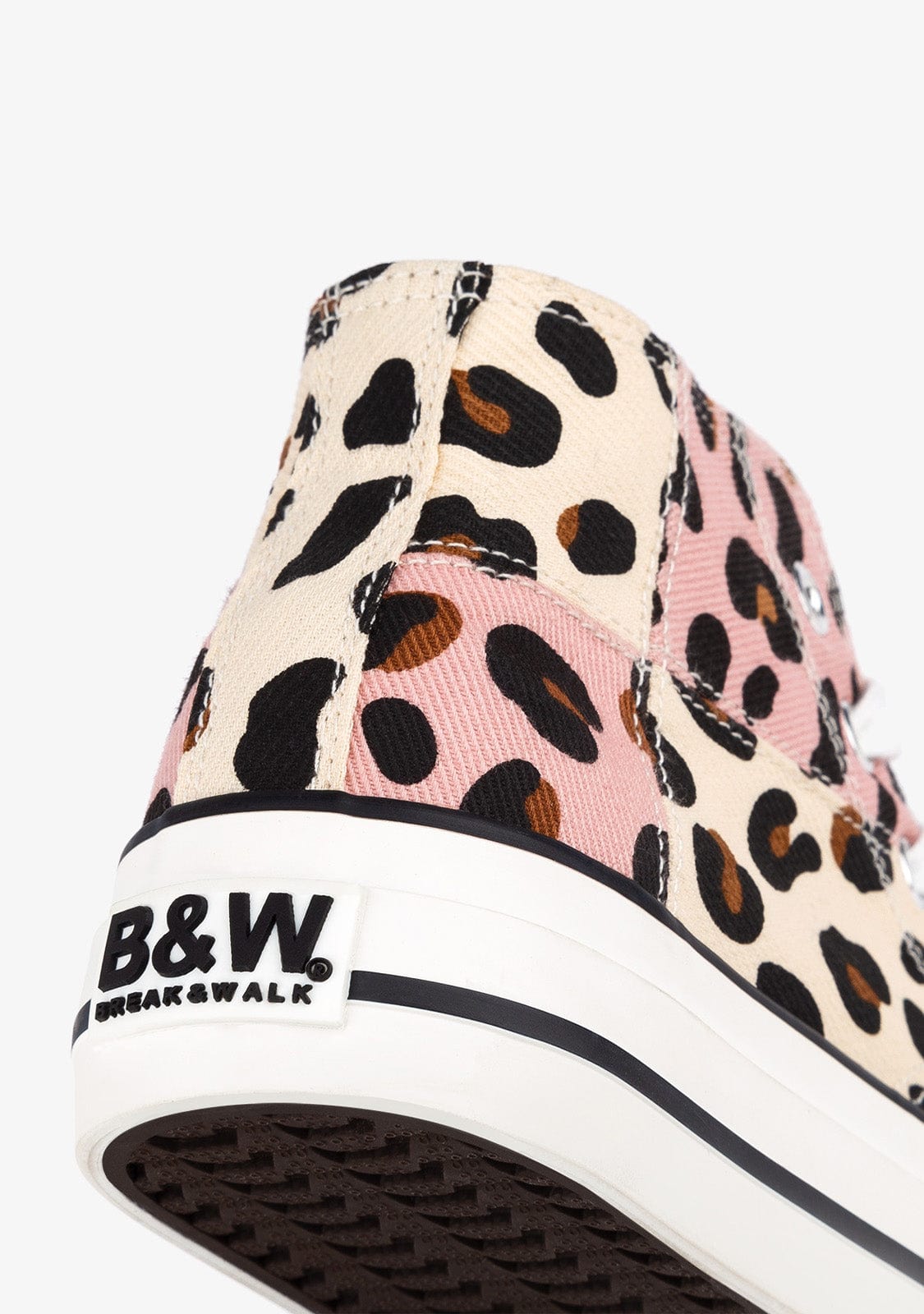 B&W JUNIOR Shoes B&W Leo Patchwork Hi-Top Sneakers
