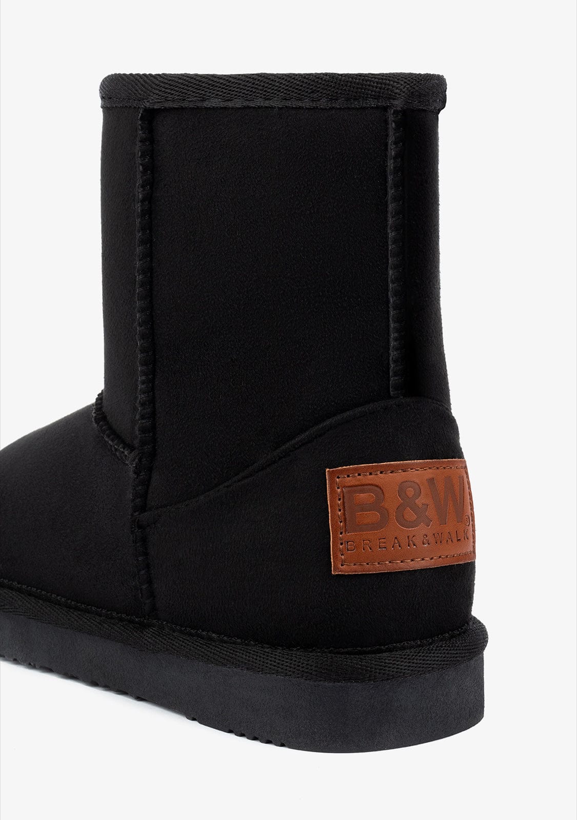 B&W JUNIOR Shoes Black Basic Australian Boots Water Repellent B&W