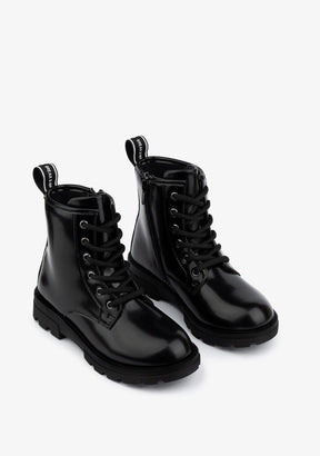 B&W JUNIOR Shoes Girl's Black Antik Ankle Boots