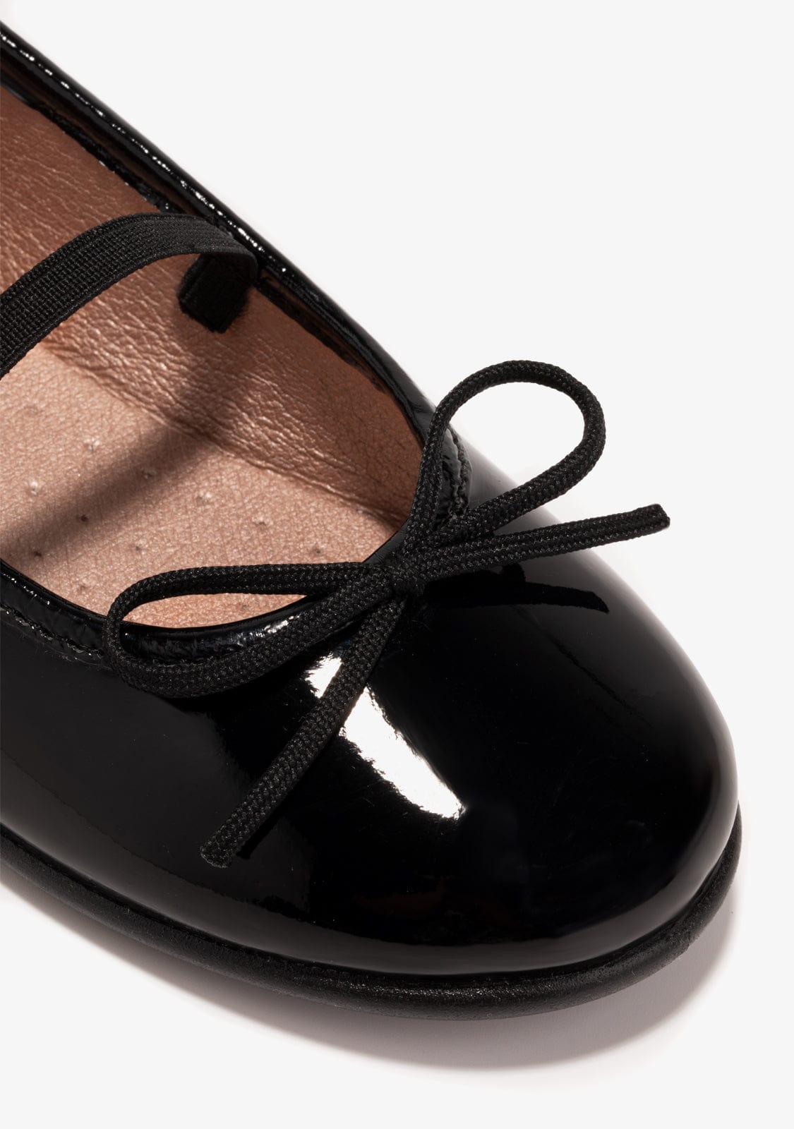 B&W JUNIOR Shoes Girl's Black Ballerinas Patent Leather B&W