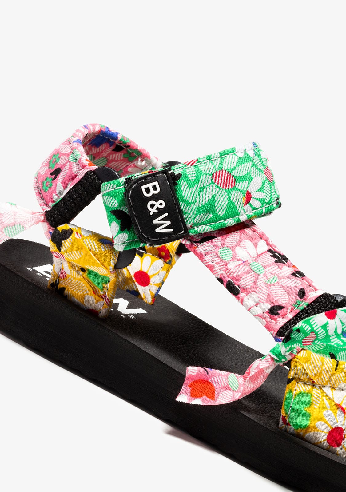 B&W JUNIOR Shoes Girl's Multicolour Flowers Sandals B&W