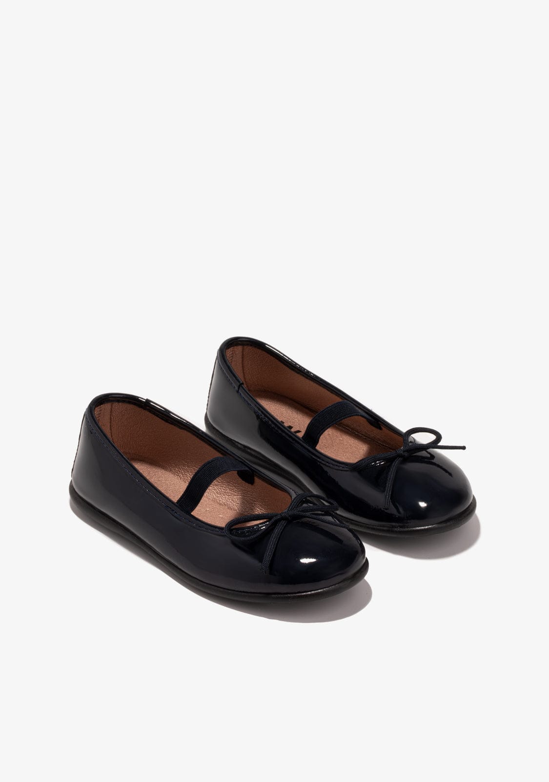 B&W JUNIOR Shoes Girl's Navy Ballerinas Patent Leather B&W