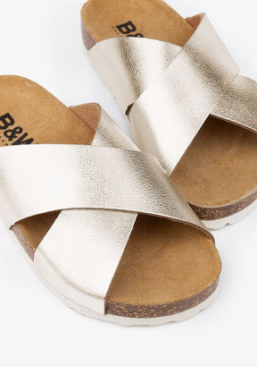 B&W JUNIOR Shoes Girl's Platinum Basic Bio Sandals