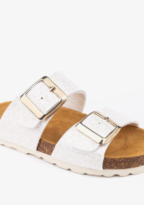 B&W JUNIOR Shoes Girl's Platinum Orion Bio Sandals