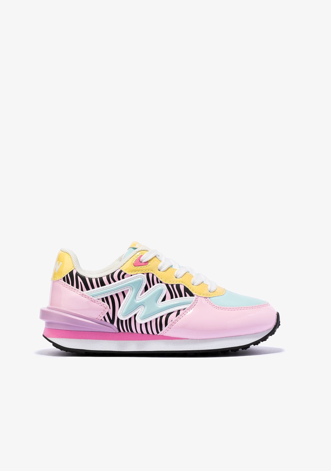 B&W JUNIOR Shoes Girl's Zebra Multicolour Sneakers B&W