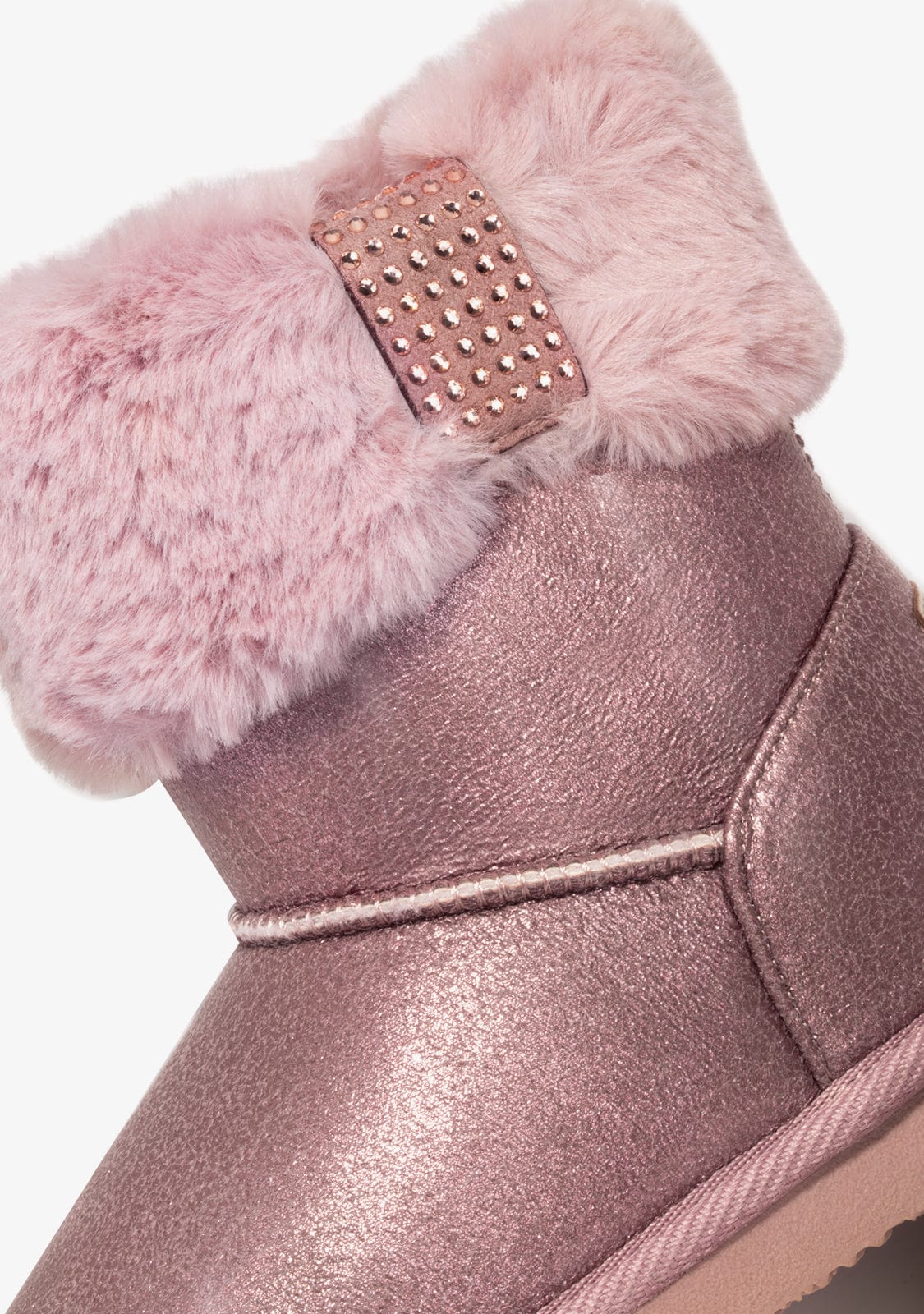 B&W JUNIOR Shoes Pink Strass Fur Australian Boots B&W