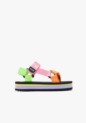 B&W JUNIOR TIRAS Multicolour Platform Sandals B&W