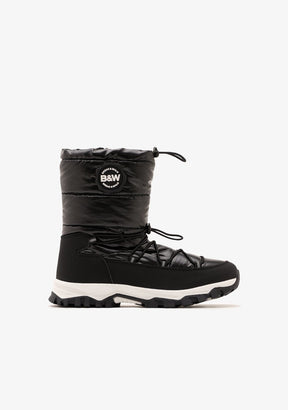 B&W JUNIOR ZAPATOS / BOTAS Y BOTINES / APRESKI Black Track Padded Boots B&W