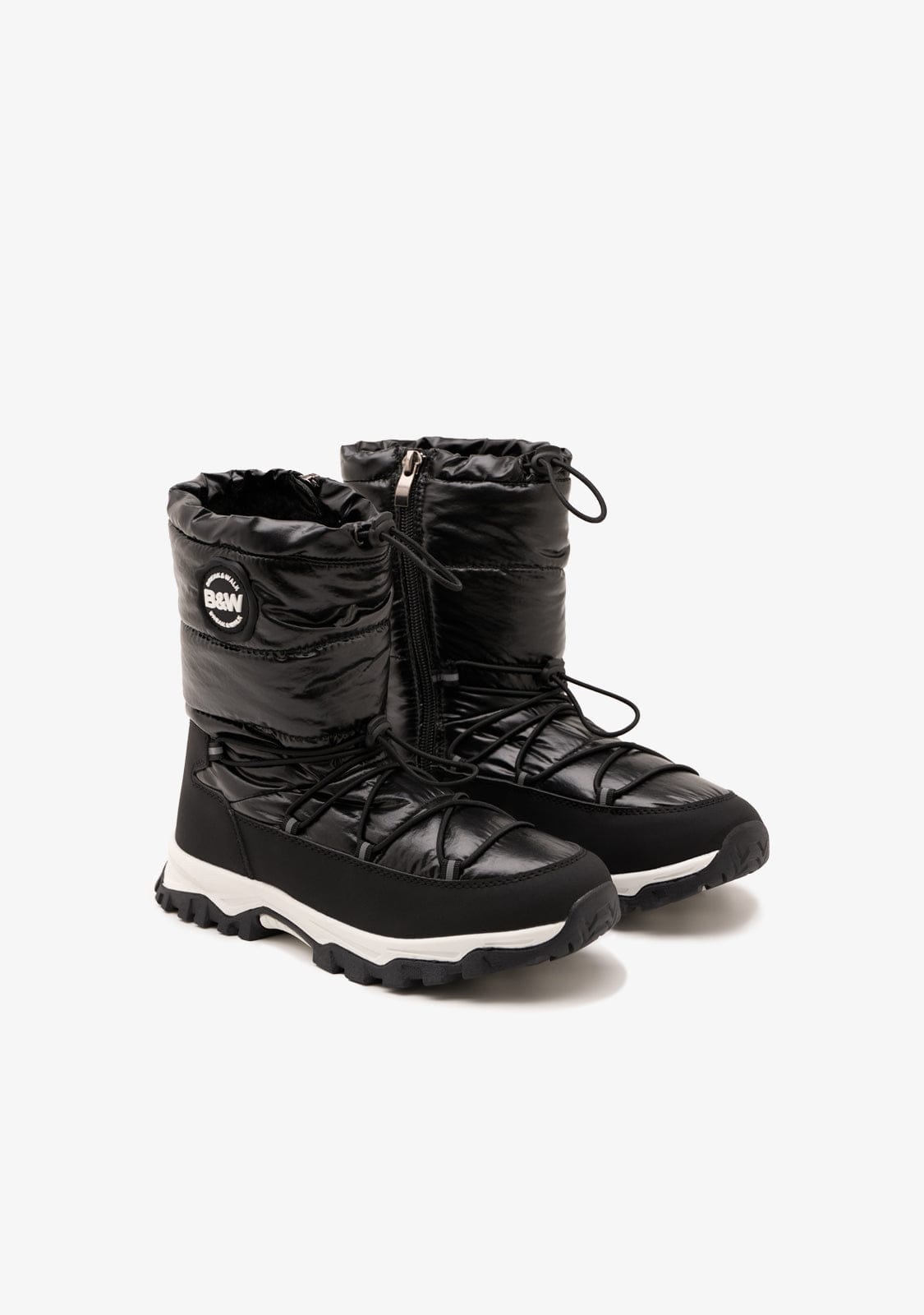 B&W JUNIOR ZAPATOS / BOTAS Y BOTINES / APRESKI Black Track Padded Boots B&W