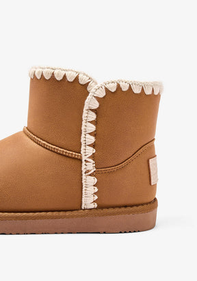 B&W JUNIOR ZAPATOS / BOTAS Y BOTINES / AUSTRALIANA Tan Australian Boot Crochet