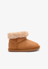 B&W JUNIOR ZAPATOS / BOTAS Y BOTINES / AUSTRALIANA Tan Goflex Low Fur Australian Boot B&W