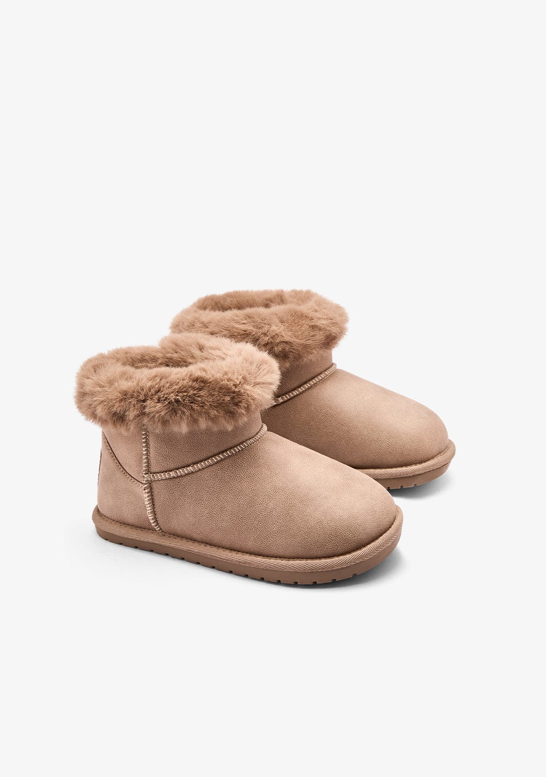 B&W JUNIOR ZAPATOS / BOTAS Y BOTINES / AUSTRALIANA Taupe Goflex Low Fur Australian Boot B&W