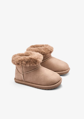 B&W JUNIOR ZAPATOS / BOTAS Y BOTINES / AUSTRALIANA Taupe Goflex Low Fur Australian Boot B&W