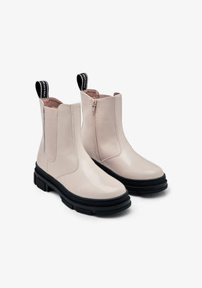 B&W JUNIOR ZAPATOS / BOTAS Y BOTINES / CHELSEA Beige Chelsea Boots B&W