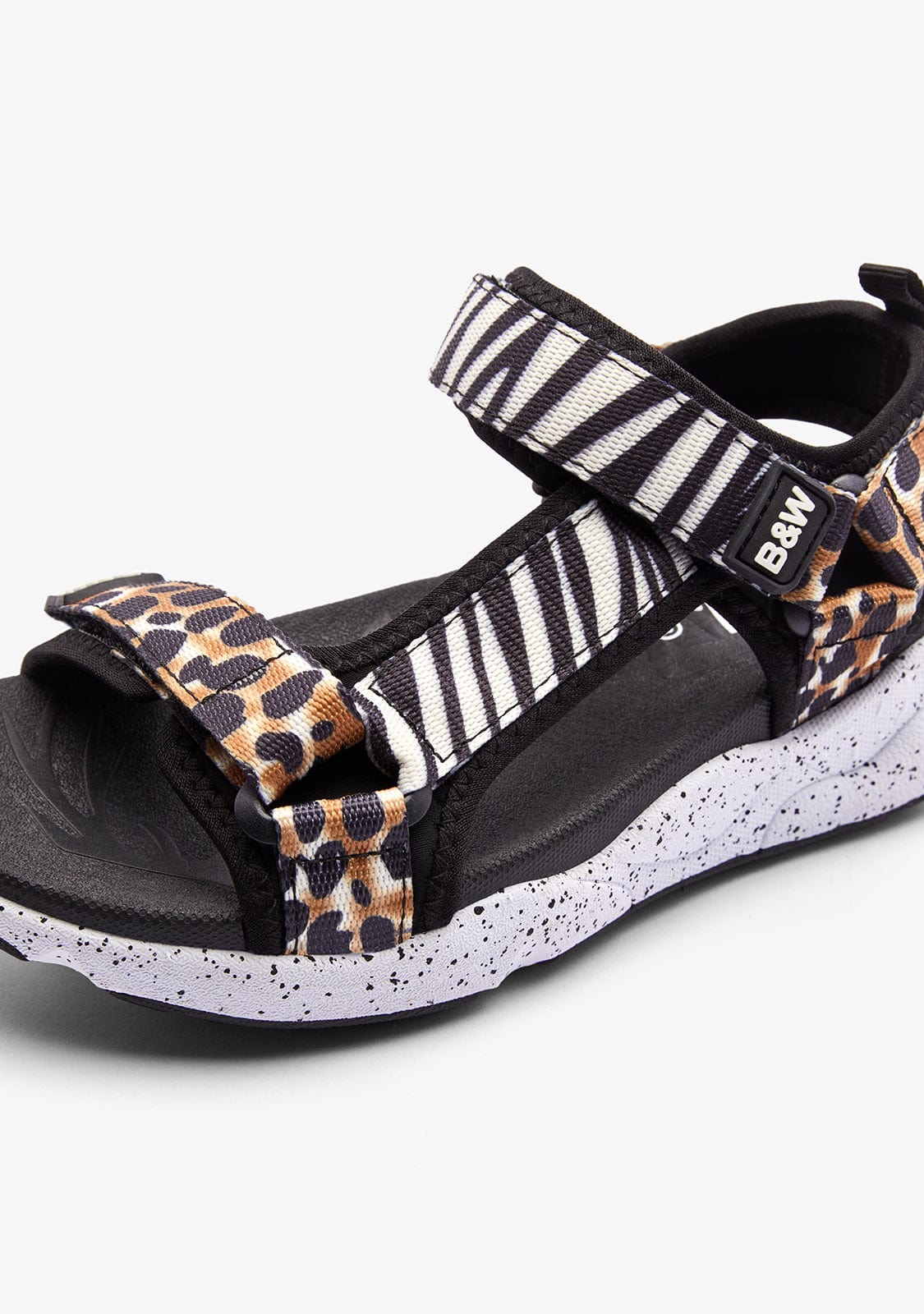 B&W JUNIOR ZAPATOS / SANDALIAS / TIRAS Animal Print Strips Sandals