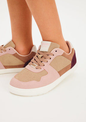 B&W JUNIOR ZAPATOS / SNEAKERS / BASKET Multi Beige Goflex Respectful Microsuede Sneakers