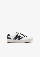 B&W JUNIOR ZAPATOS / SNEAKERS / BASKET White / Black Glitter Low Sneakers B&W