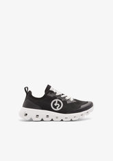 B&W JUNIOR ZAPATOS / SNEAKERS / JOGGING Black Mesh Sneakers