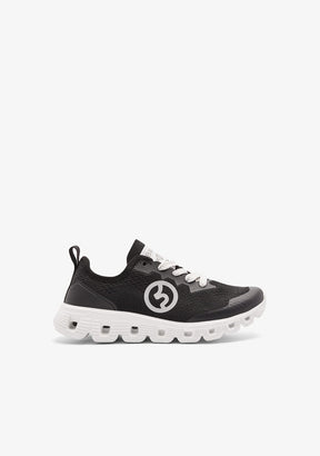 B&W JUNIOR ZAPATOS / SNEAKERS / JOGGING Black Mesh Sneakers