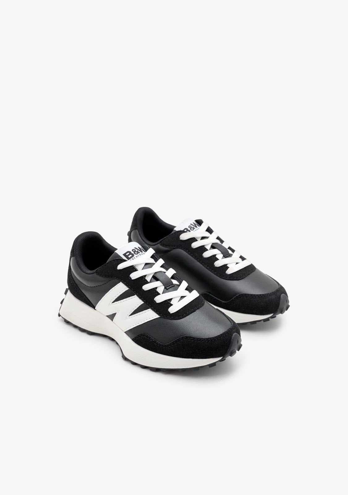 B&W JUNIOR ZAPATOS / SNEAKERS / JOGGING Black / White Sneakers B&W