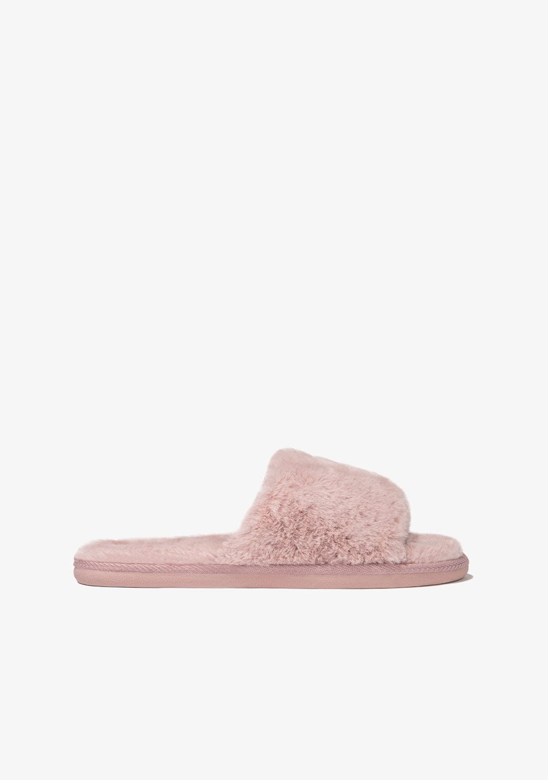 B & W Shoes Open Toe Pink Home Slipper