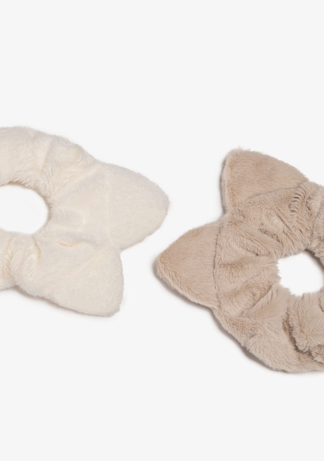 CONGUITOS ACCESORIOS / COLETEROS Beige/Sand Ears Hair Scrunchies Pack