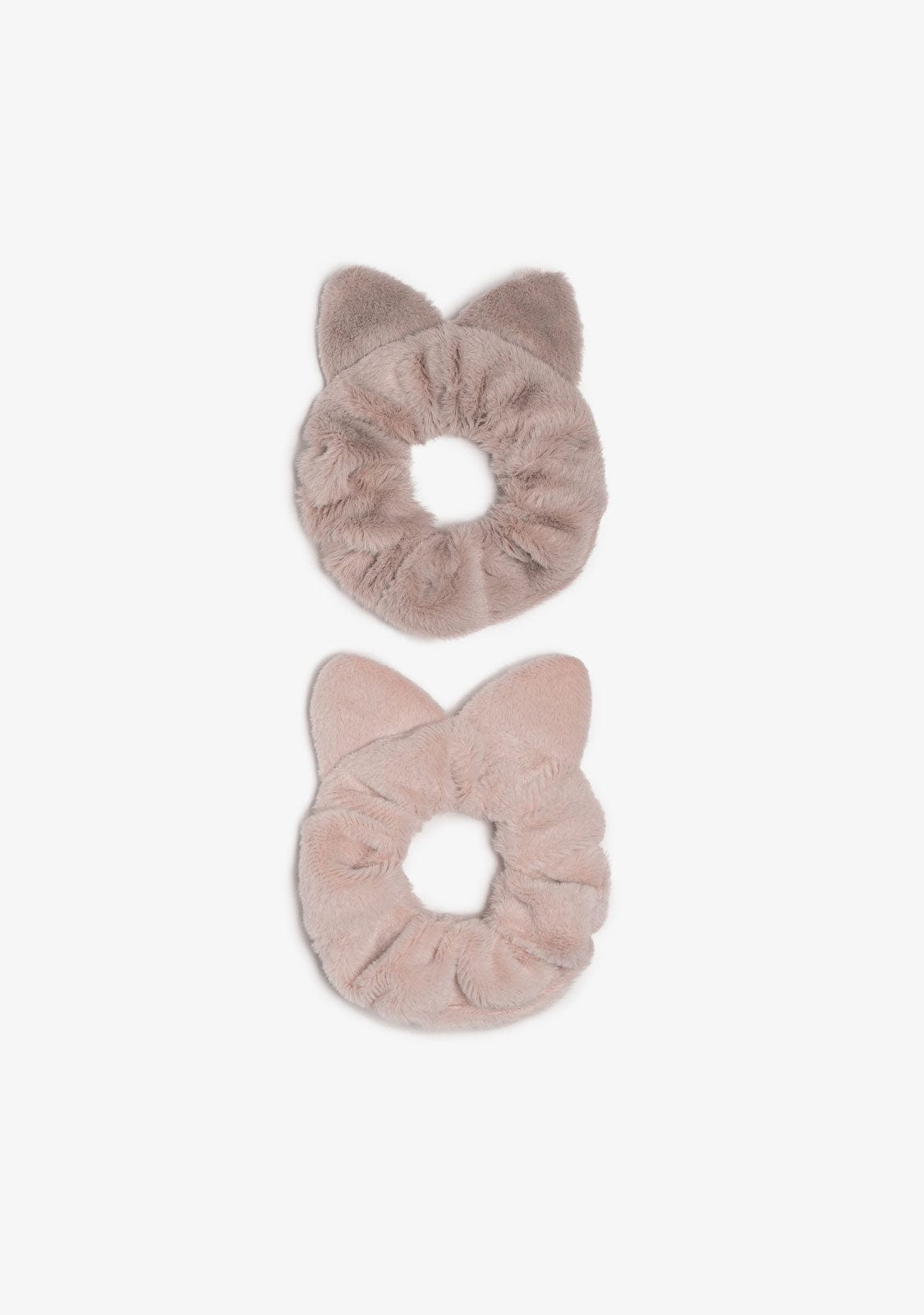 CONGUITOS ACCESORIOS / COLETEROS Brown/Taupe Ears Hair Scrunchies Pack