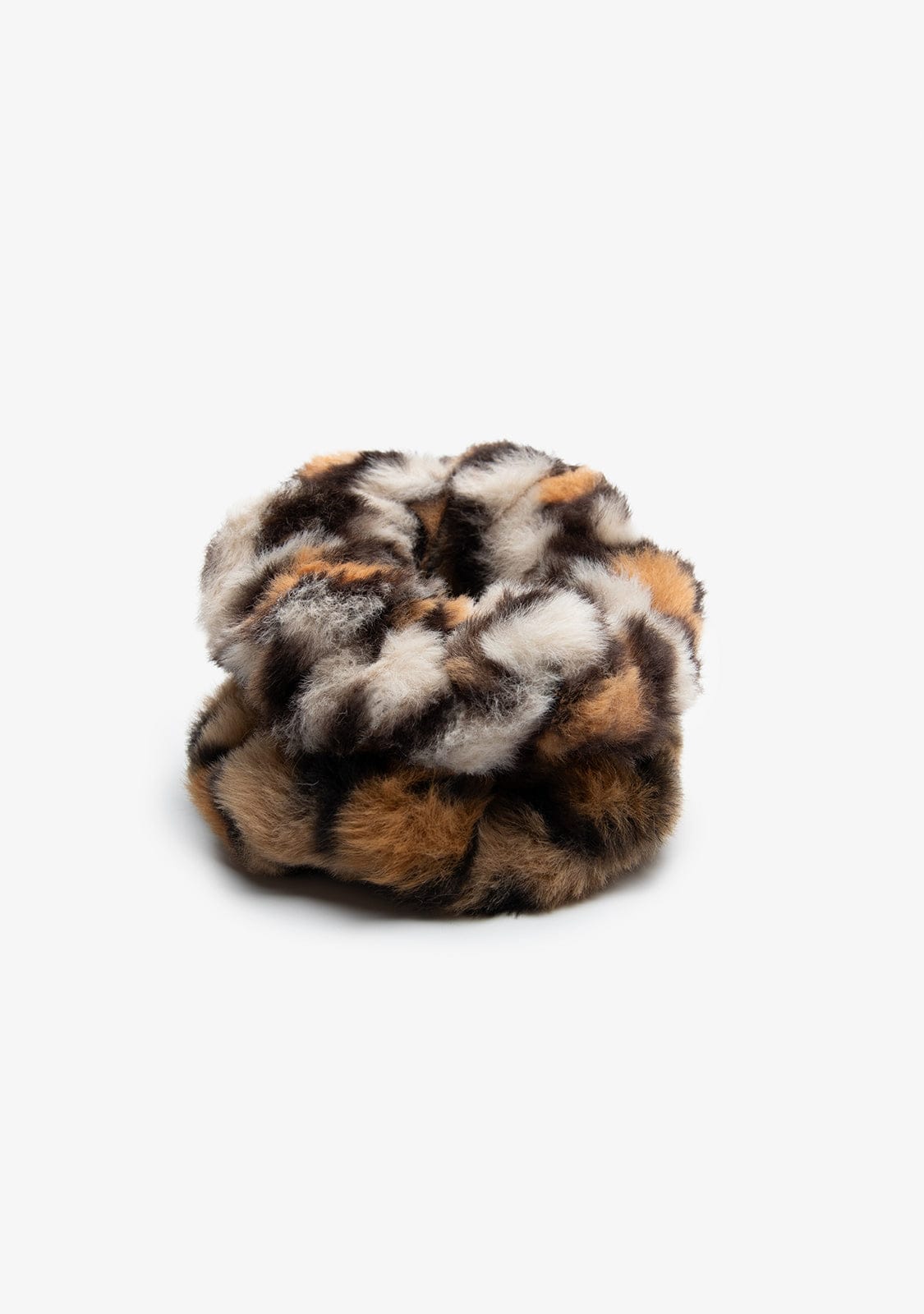 CONGUITOS ACCESORIOS / COLETEROS Leopard Fur Set Scrunchies