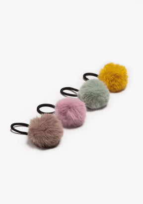 CONGUITOS ACCESORIOS / COLETEROS Multicolour Fur Scrunchies Pack