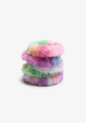 CONGUITOS ACCESORIOS / COLETEROS Multicolour Fur Set Scrunchies